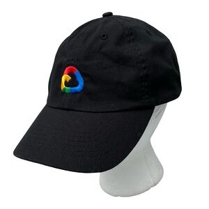 Google Cloud Logo Hat Strapback Adjustable Cap Dad Baseball Black Cotton Black